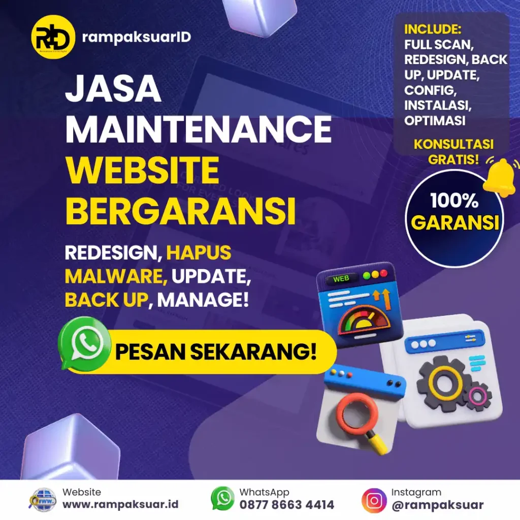 [mobile] JASA MAINTENANCE WEBSITE